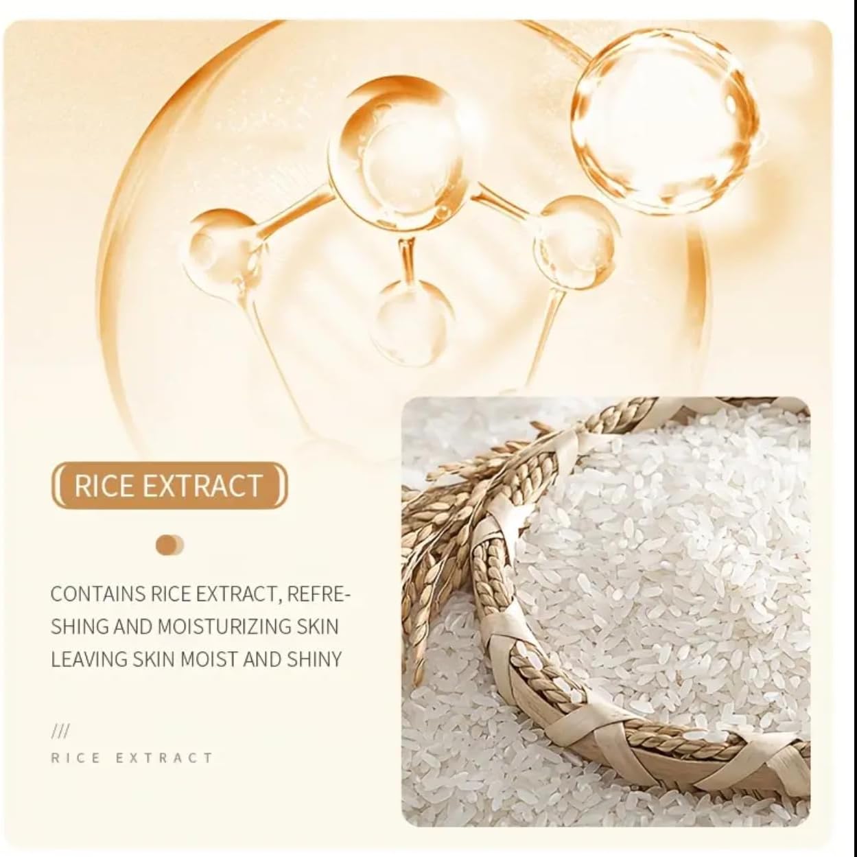 Rice Extract Hydrating Facial Toner, Skin-Nourishing Face Toner for Day & Night Use, Pore Refining & Moisturizing, Gentle Daily Skincare, 120 ml - Image 4