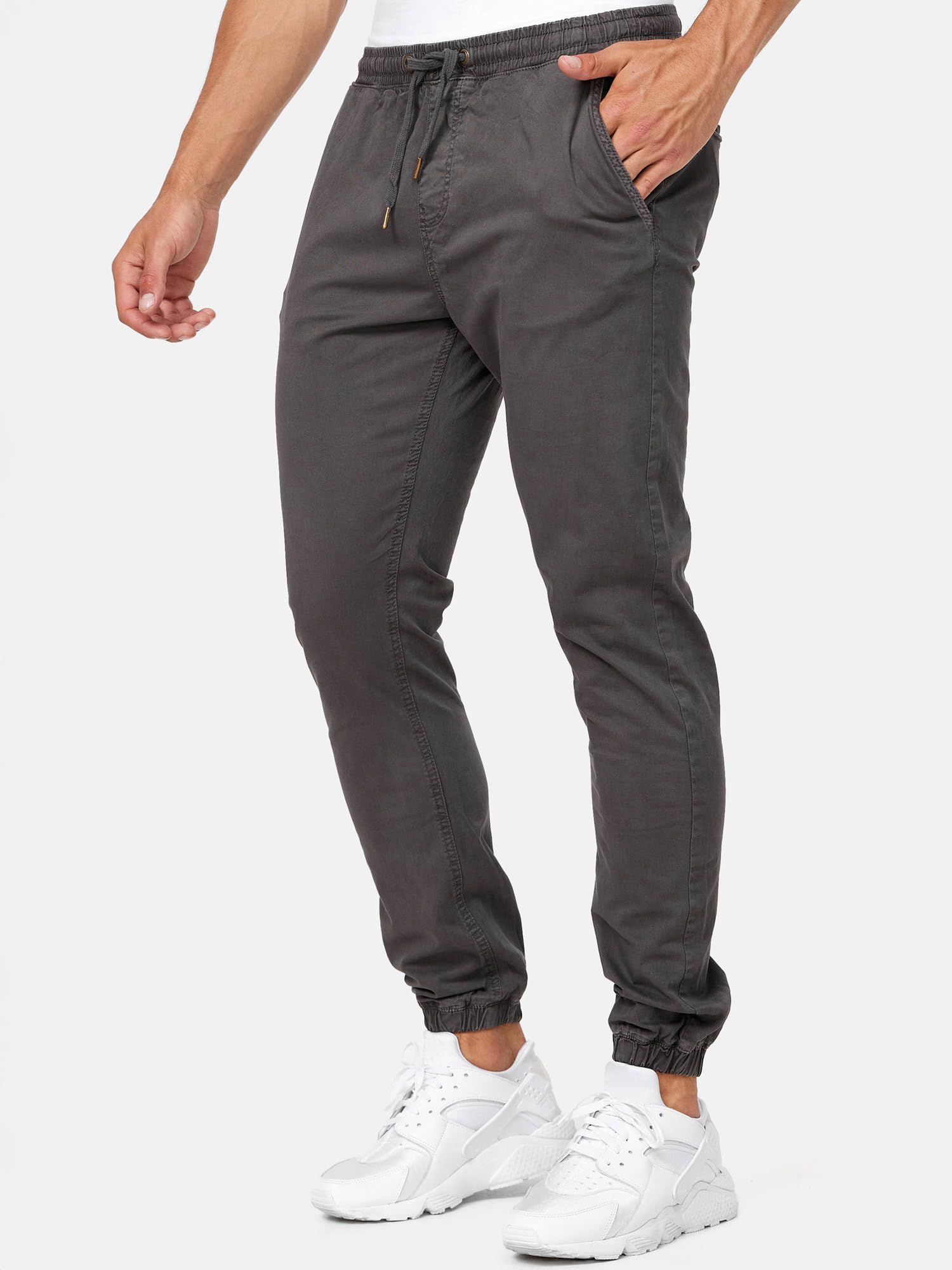 Indicode Uomini Fields Pants | Pantaloni in Tessuto con 4 Tasche