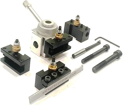 Miniatura 5 de Conjunto de poste de herramienta de cambio rápido de cuerpo de aluminio para mini máquina de torno