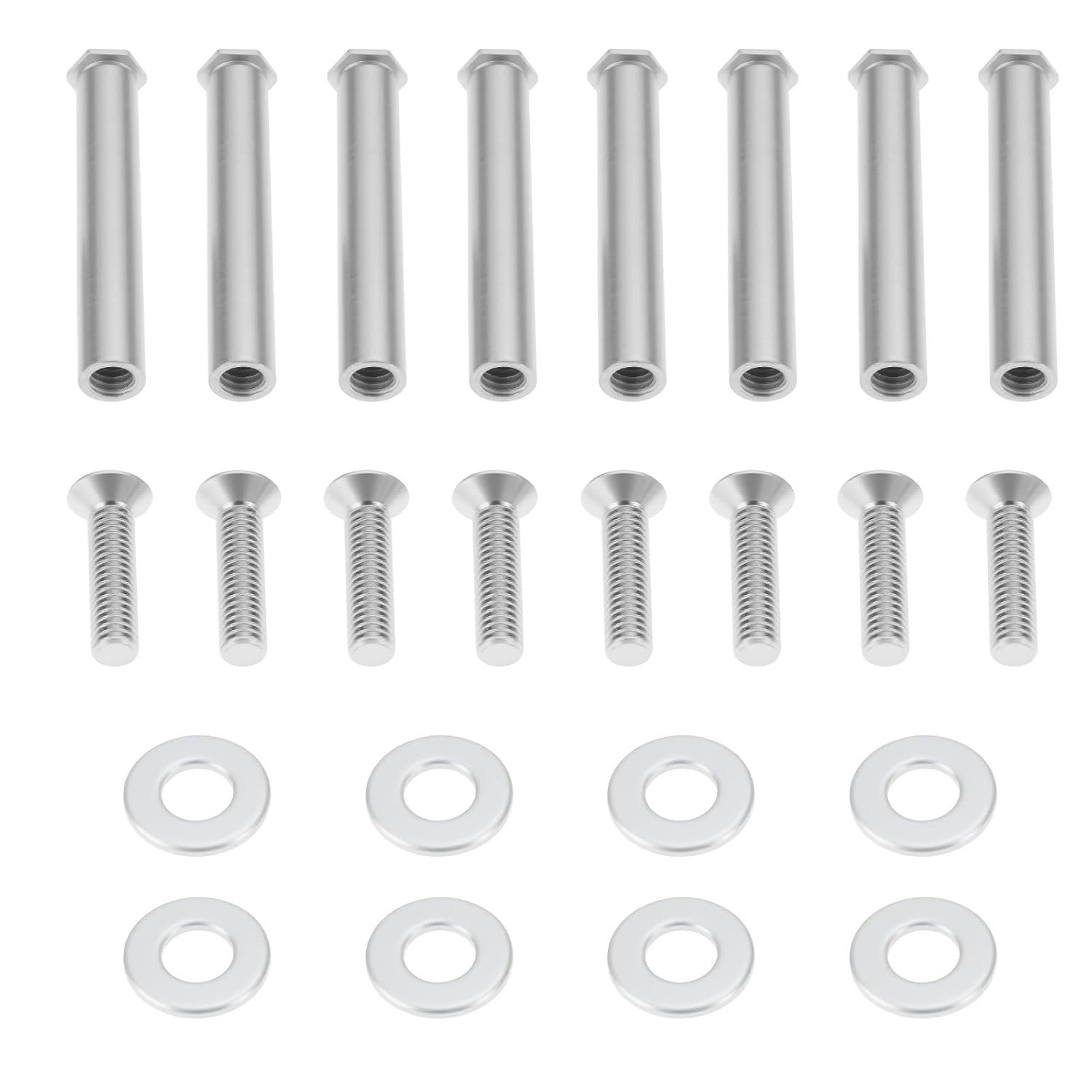 8pcs Chassis Fan Radiator Fixing Screws Model WT01 Suitable for PC Silver
