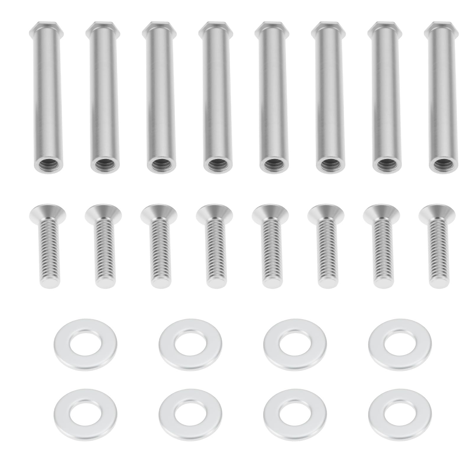 LT Easiyl 8pcs Chassis Fan Radiator Fixing Screws Model WT01 Suitable for PC Silver