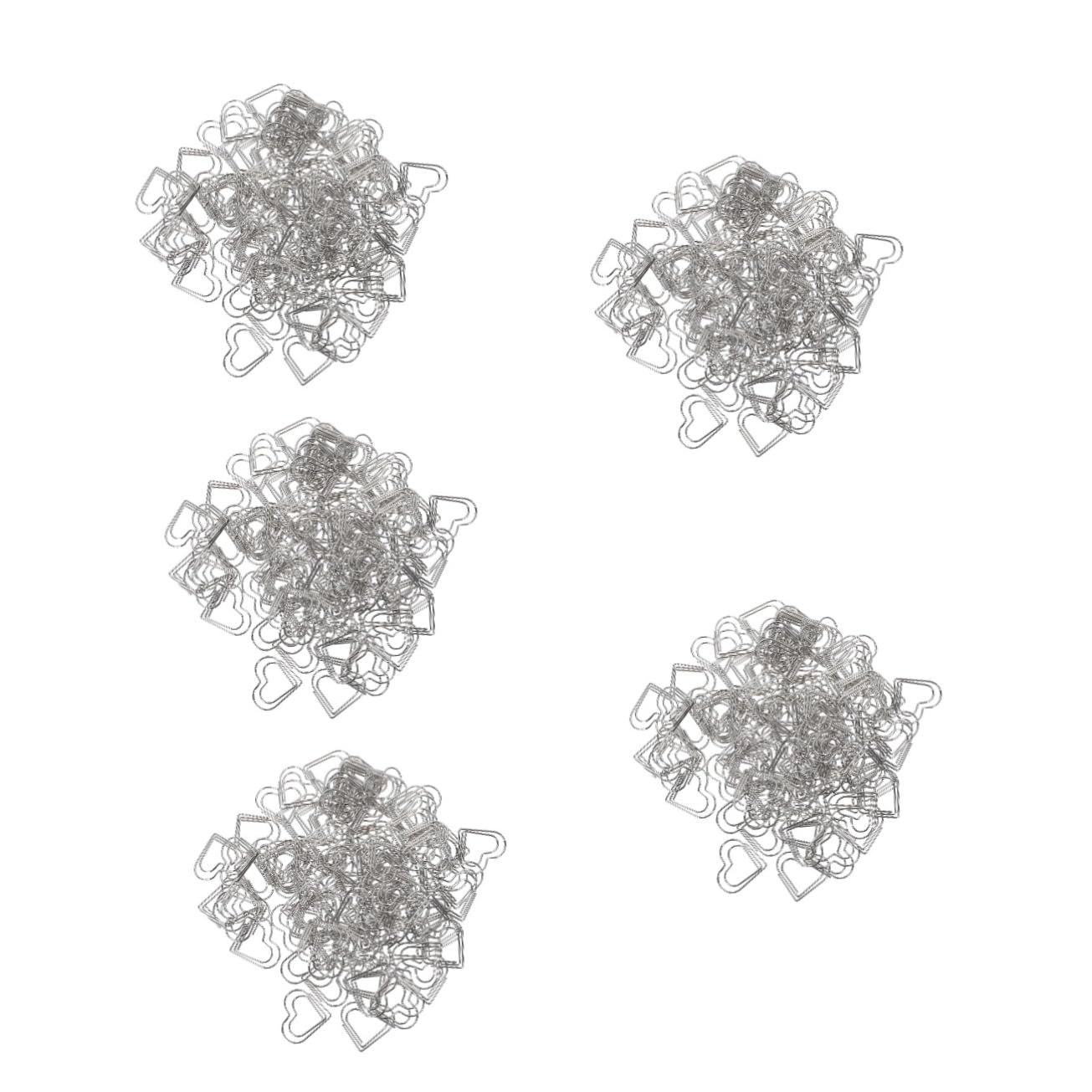 500pezzi Graffette Metalliche Clip Per Documenti Per e Scuola Design e Ottime Per Note e Biglietti