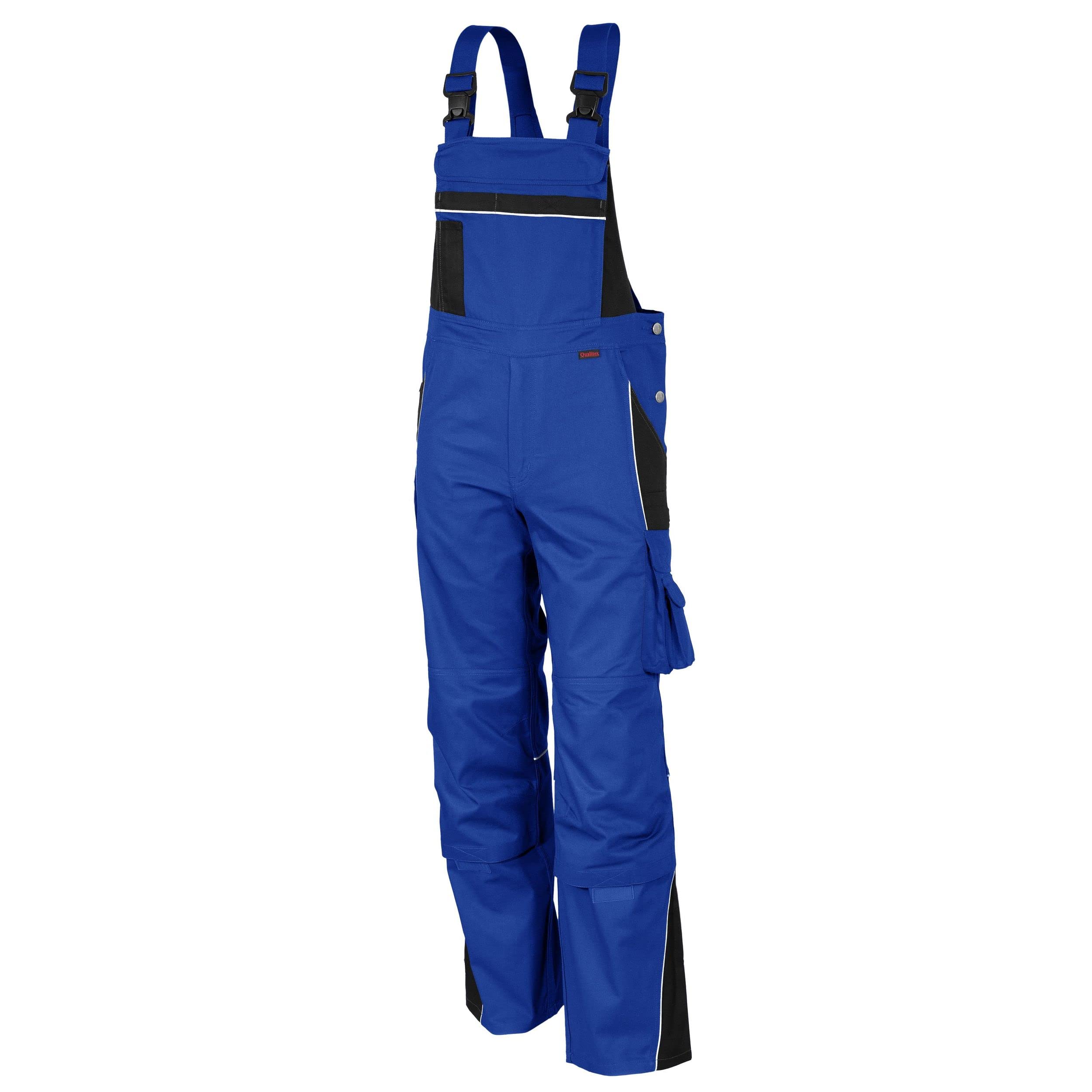 QUALITEX HIGH QUALITY WORKWEAR Latzhose PRO, Kornblau/schwarz, Gr. 58