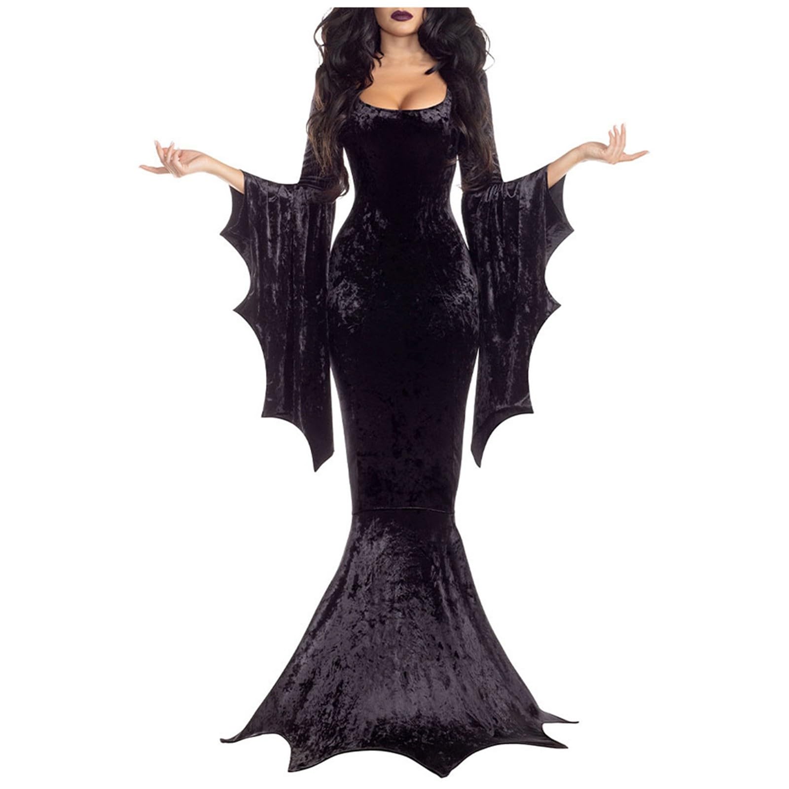 Genérico Disfraces de Halloween Faldas de Mujer Vestidos de Princesas Medievales Vestido Sexy Disfraces de Cosplay Disfraz de Novia Fantasma de Bruja Murciélago Disfraz de Vampira