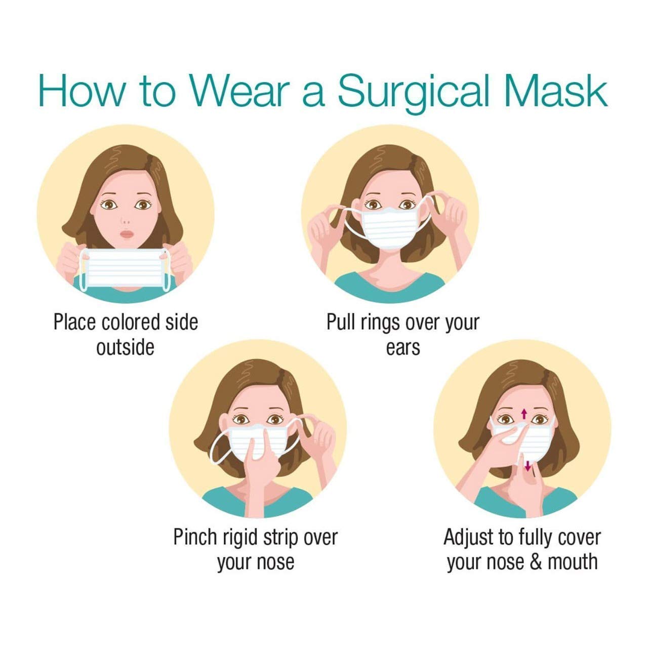 ORILEY AYURVEDA OA0016 3 Ply Surgical Face Mask Disposable 25 GSM BFE & PFE≥95% UV Sterilized CE Certified Skin Friendly Latex Free Fabric (100 Pcs) 4