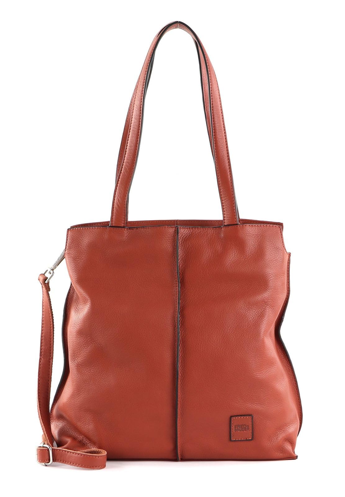 Bolso de hombro y bandolera FREDsBRUDER FB Shopper Brick rojo con amplio espacio 6
