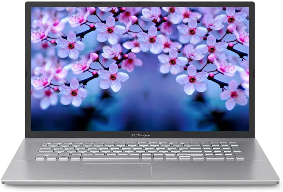 ASUS VivoBook Laptop, 17.3" Full HD Non-Touch Display, Intel Core i5-1035G1 Processor, 12GB RAM, 512GB SSD, Backlit Keyboard, Fingerprint Reader, Webcam, Wi-Fi 6, Windows 10 Home