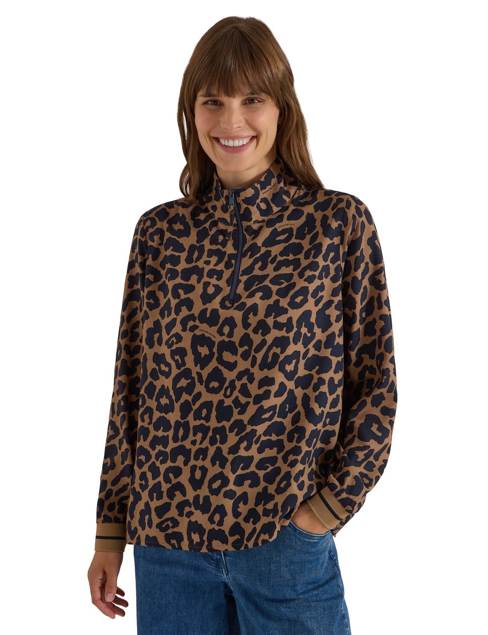 Cecil Bluse mit Stehkragen und Zipper