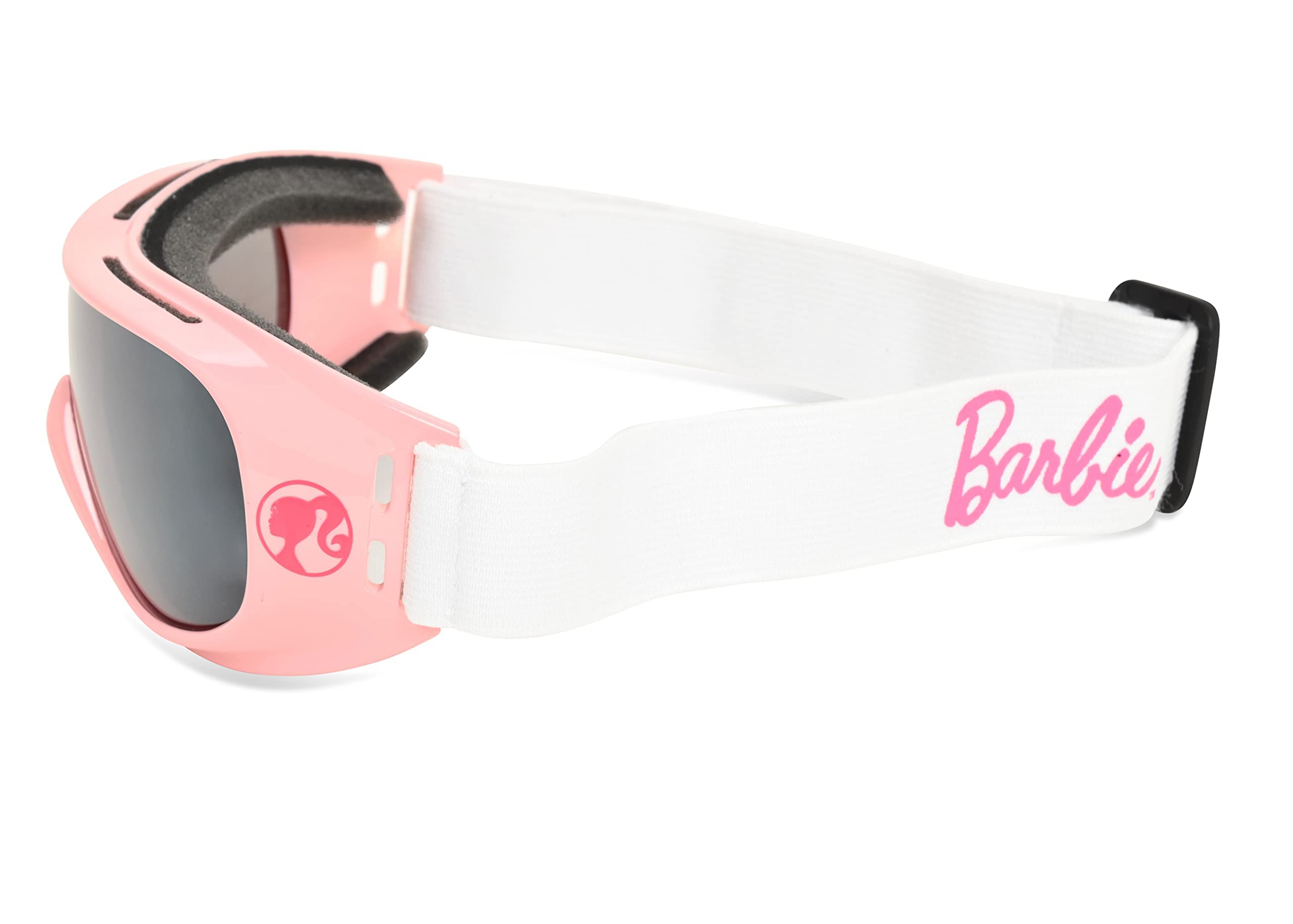 Barbie Girls Ski Goggles for Winter Snow Sport Girl Snowboarding Goggle for Little Kids (Pink)