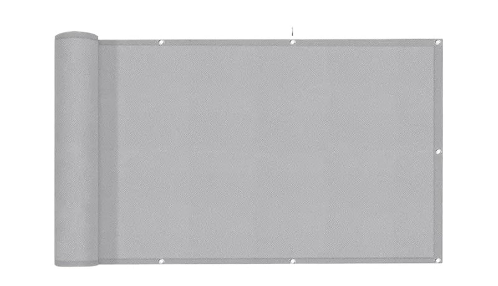frangivista balcone Recinzione impermeabile Vela Ringhiera for balcone Schermata for la privacy Antipioggia Anti-UV for terrazza Tessuto barriera antivento Panno parasole(Grey - 50CM,1.5x3metres)