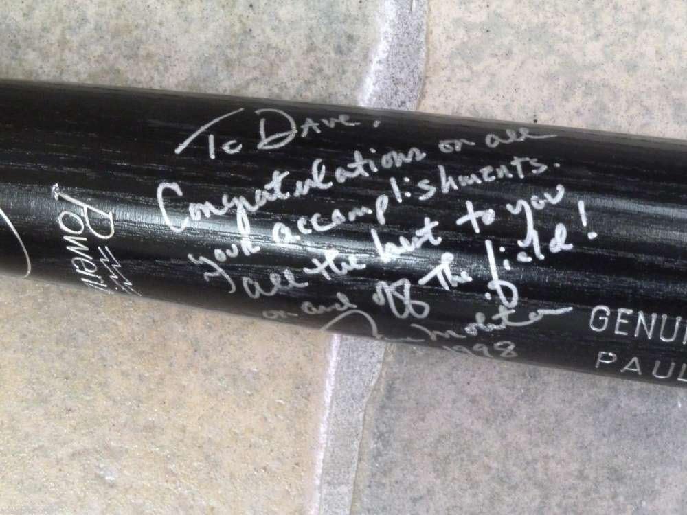 Adelson Sports Original PAUL MOLITOR MINNESOTA TWINS BASEBALL GAME BAT 1998 - LAST YEAR - SIGNED PSA