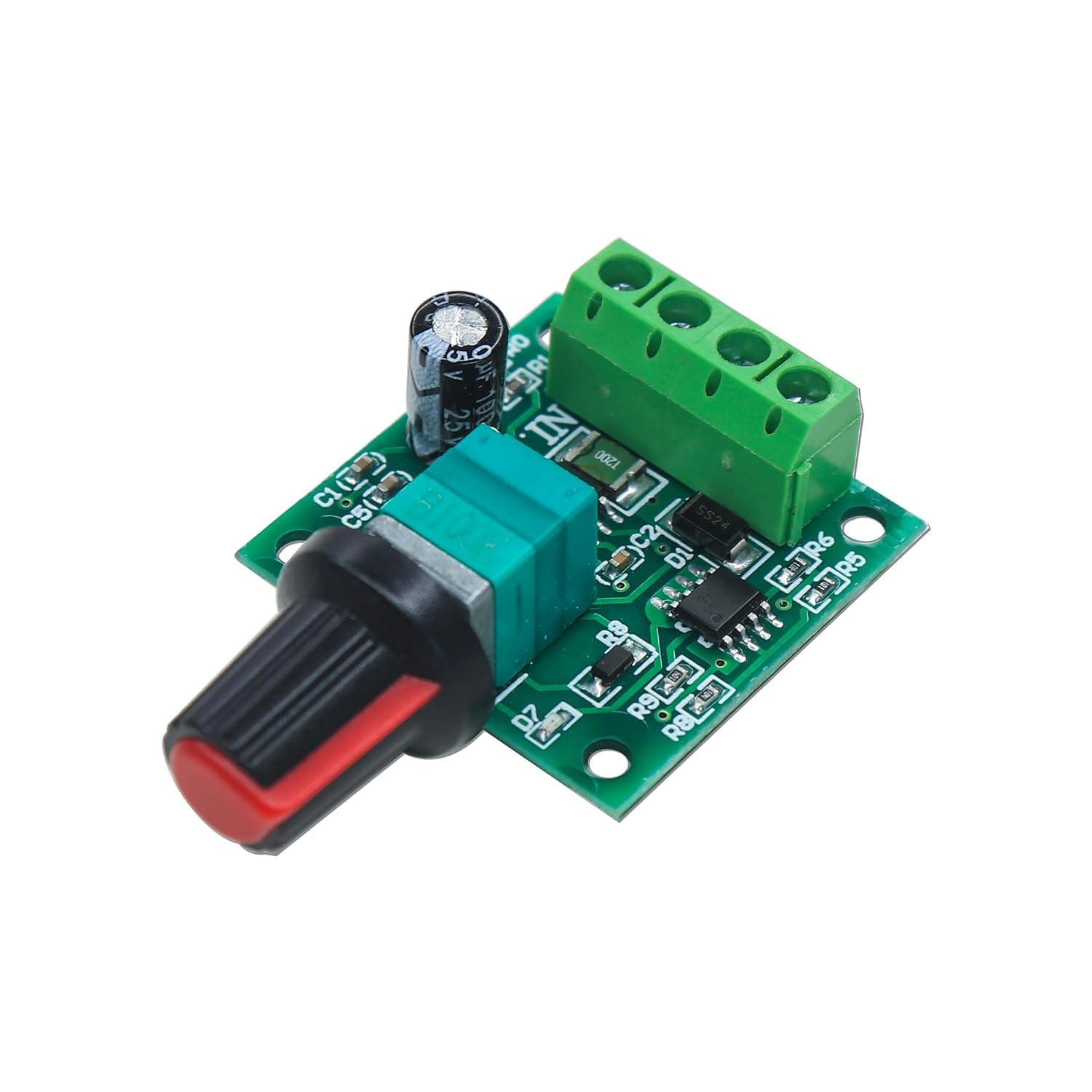 DC Motor Speed Controller Module 1.8V–12V 2A PWM | Adjustable Speed Regulator with Knob, LED Indicator for DC Motors, DIY Electronics & STEM Projects-image-18