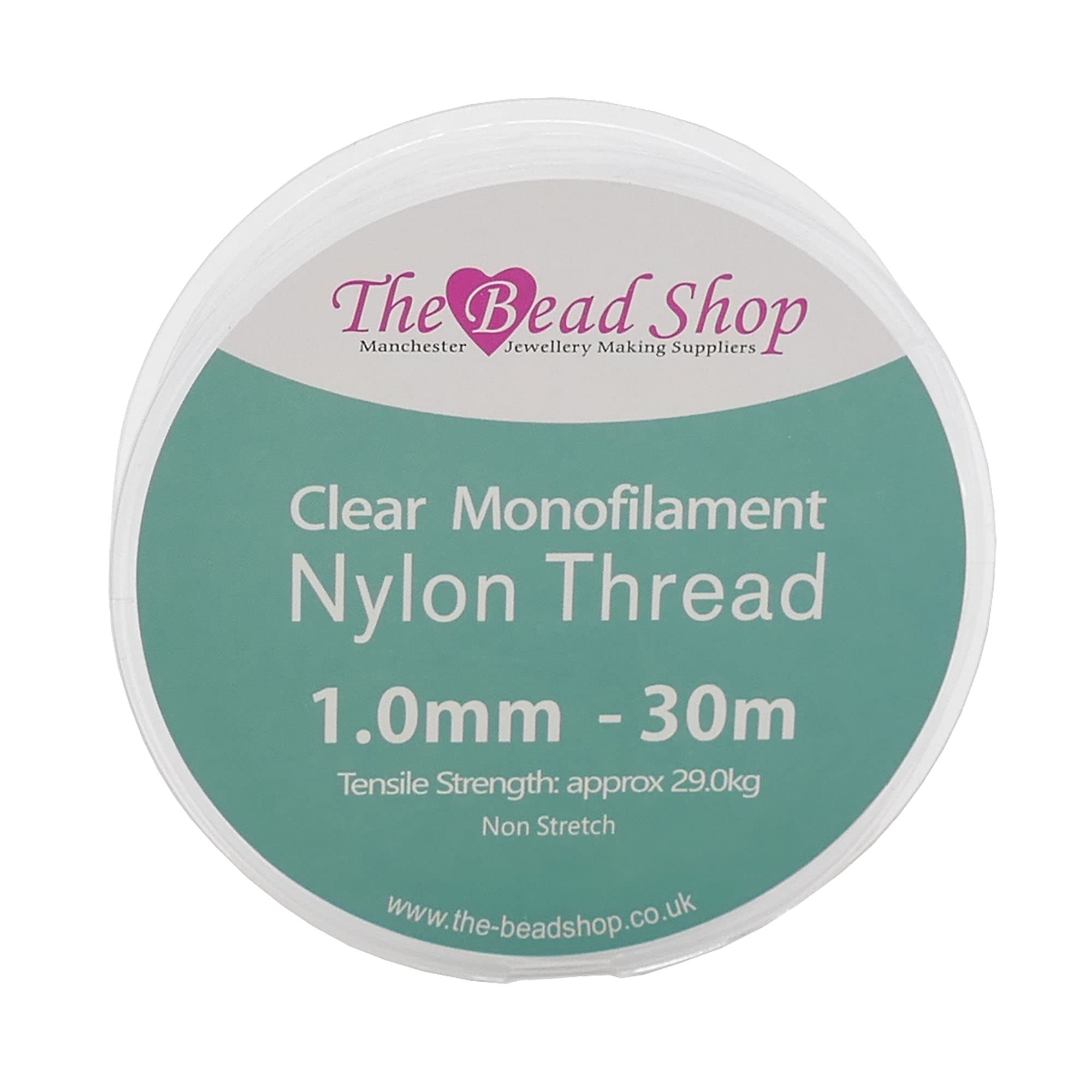 Filo di nylon trasparente 1 mm 29 kg 30 m per decorazione cucito perline