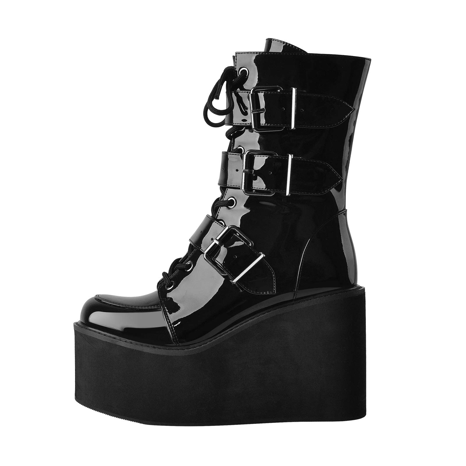 MissHeel Plateau Stiefel Gohtic Booties Ankle Boots