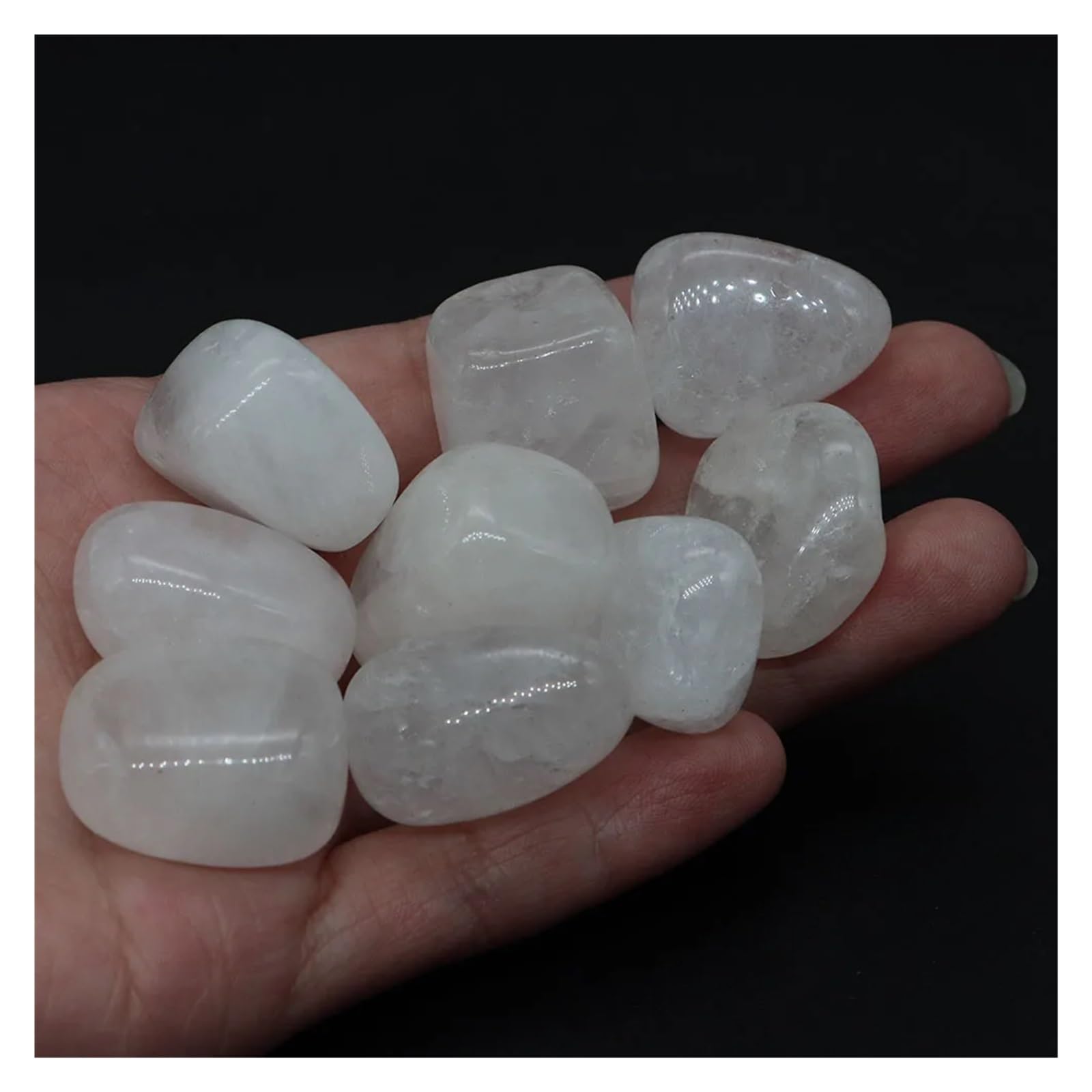 Grava para Acuario Piedras pulidas a Granel, Piedras Preciosas, Cristales Surtidos for decoración del hogar, jardín, Acuario, etc(Color 34,500g)