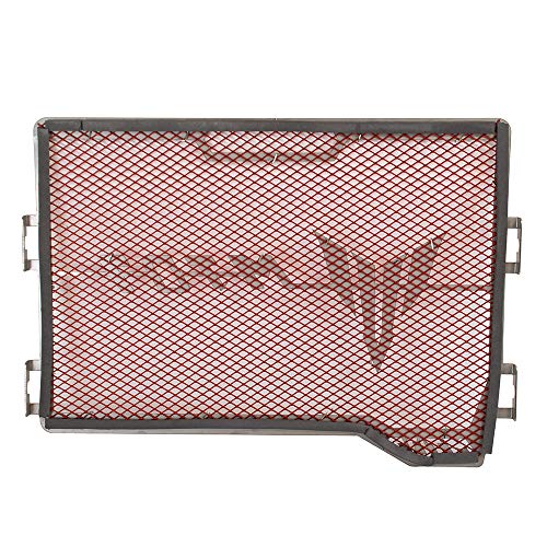 Stainless Steel Motorcycle Radiator Guard Protective Grille Cover for Yamaha MT07 2014-2019 (Red)