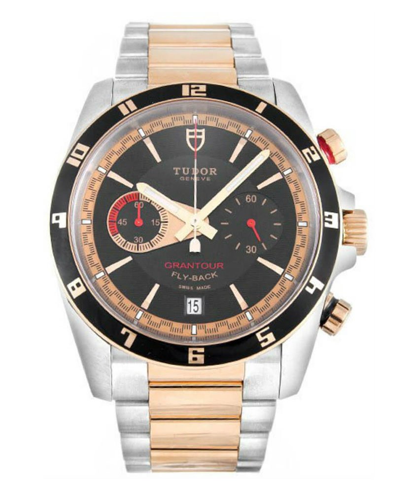 Men's Tudor Grantour Chronograph Flyback Steel \u0026 Rose Gold Watch 20551N-95731  - Buy Online - 15154677
