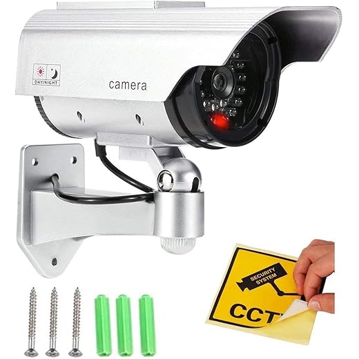 Dummy Fake Bullet Camera with Flashing LED