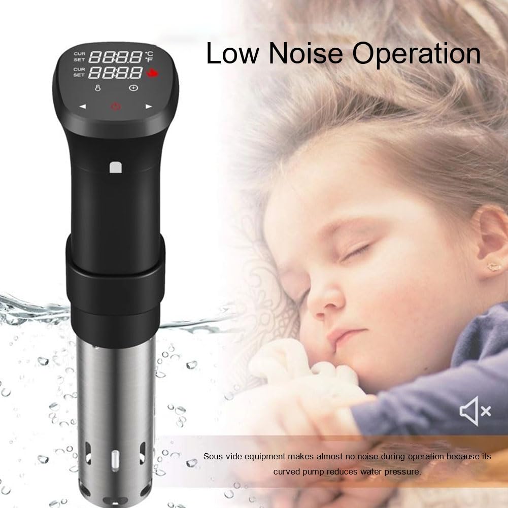 Urządzenie Do Gotowania Próżniowego, Inteligentny Wolnowar O Mocy 1100 W, 360-stopniowy Obieg Wody, Precyzyjna Kontrola Temperatury 25°c–95°c