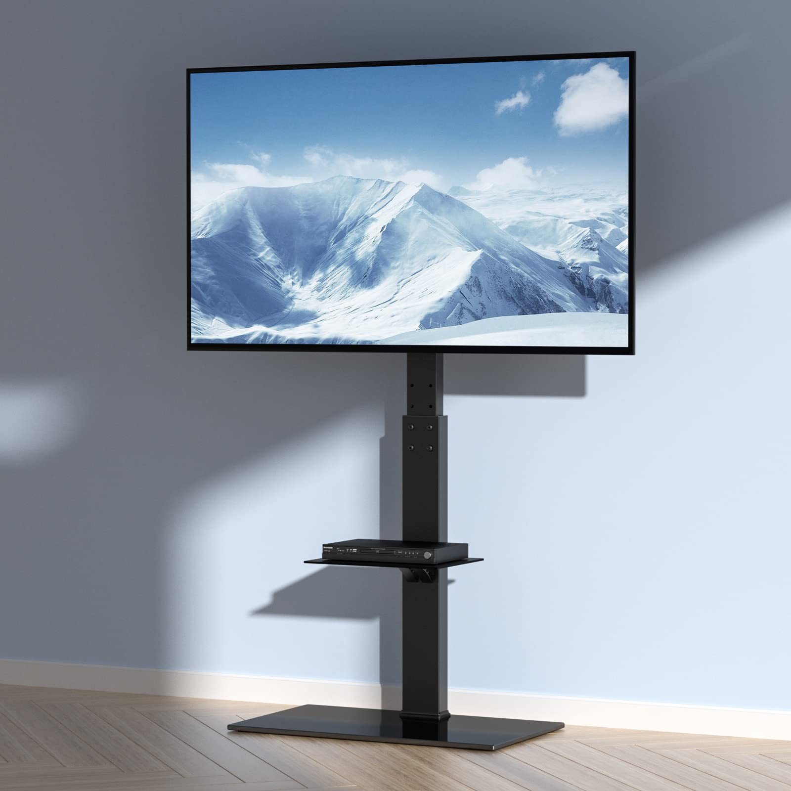 VEVOR Support TV Pivotant 81,3-216 cm, Pied Réglable en Hauteur, Charge 45 kg, VESA 400x800 mm