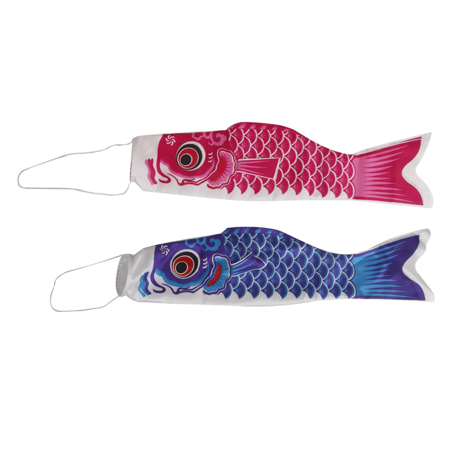 2X 40cm Japanese Carp Windsock Streamer Fish Nobori Koinobori | Windmills & Wind Spinners Garden Déco Yard, Outdoor Living-picture-10