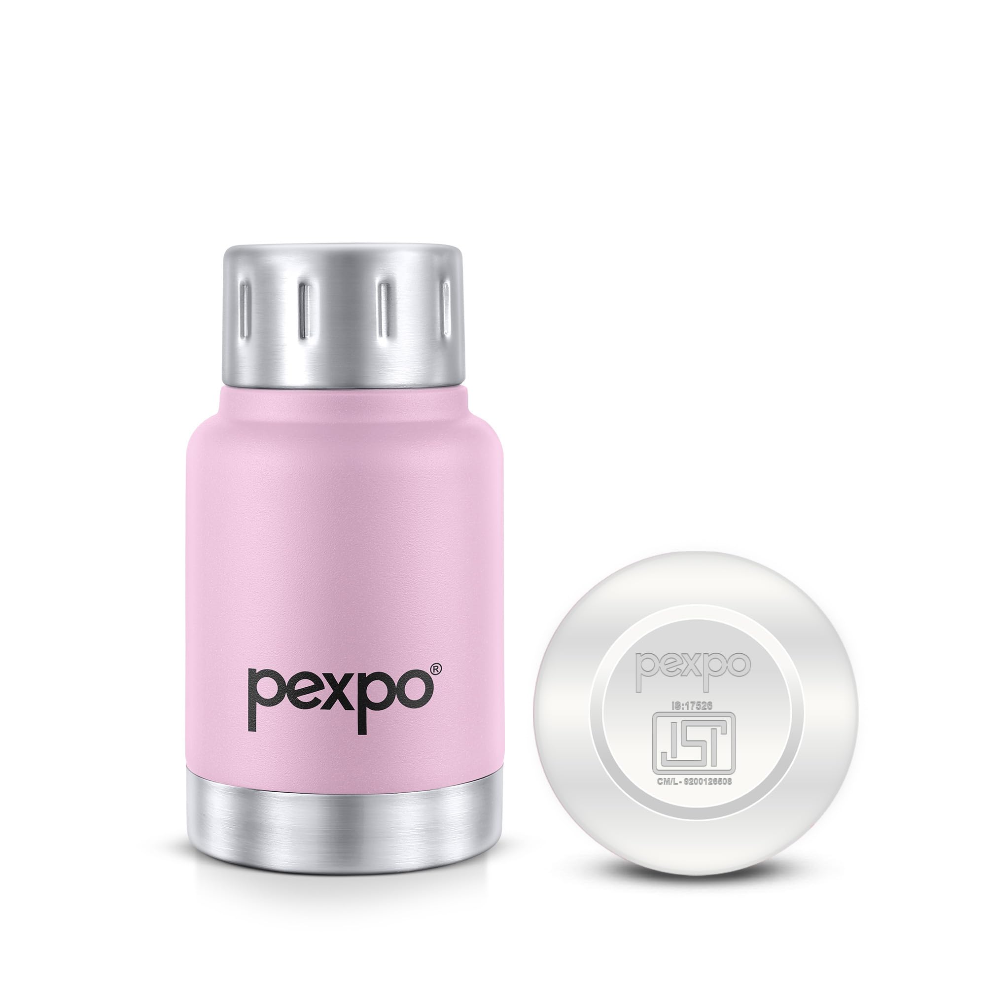 Go24 pexpo Cameo Pro ISI Certified Stainless Steel Vacuum Insulated Flask - 160ml | Double Wall Hot & Cold Upto 4-5 Hours | Office, School, Gym, & Travelling | Men, Women & Kids - Denim Blue — Amazon image 22