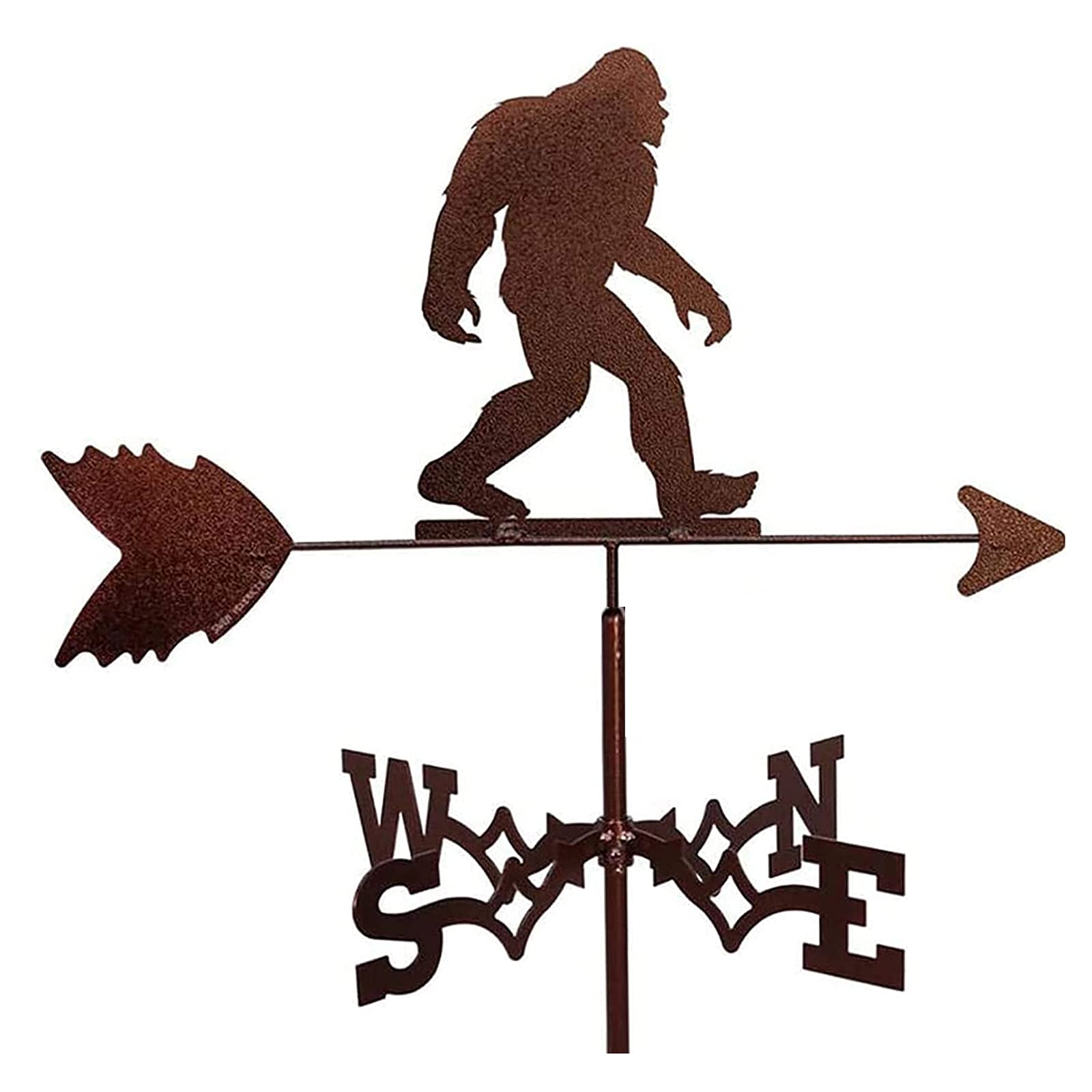 Veleta de viento de Bigfoot de 35x50 cm con adorno decorativo para patio