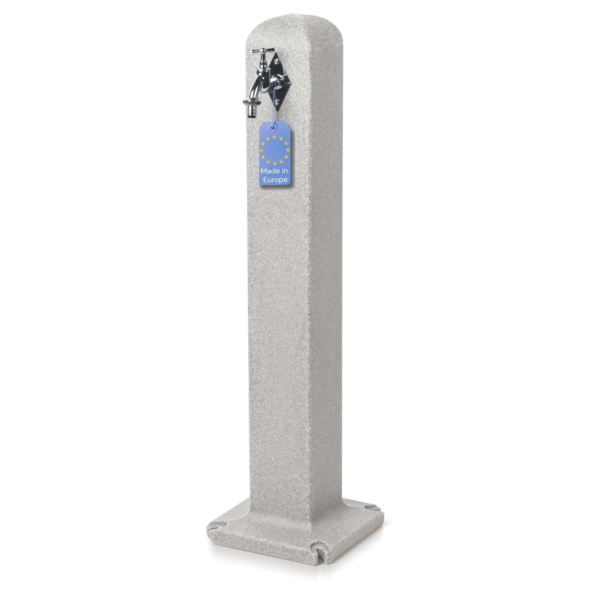 YourCasa Stoneflow Wassersäule Garten Granit-Optik | Wasserzapfsäule Poller mit Wasserhahn | 90 cm Standbrunnen Zapfstelle Außenbereich | Witterungsbeständig Frostsicher UV-stabil (Sandstein)