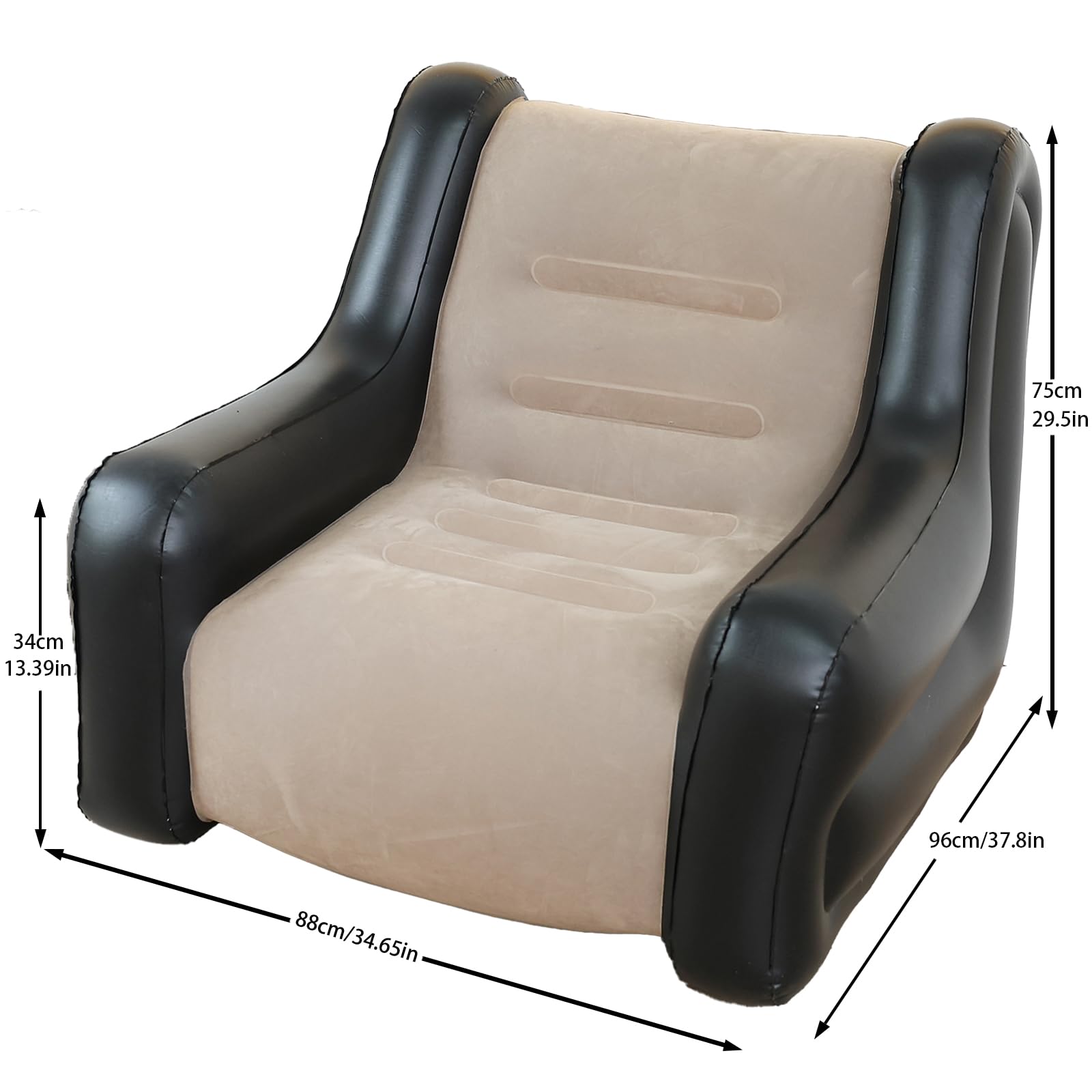 YOSOO Canapé gonflable Chaise longue gonflable avec sac de rangement