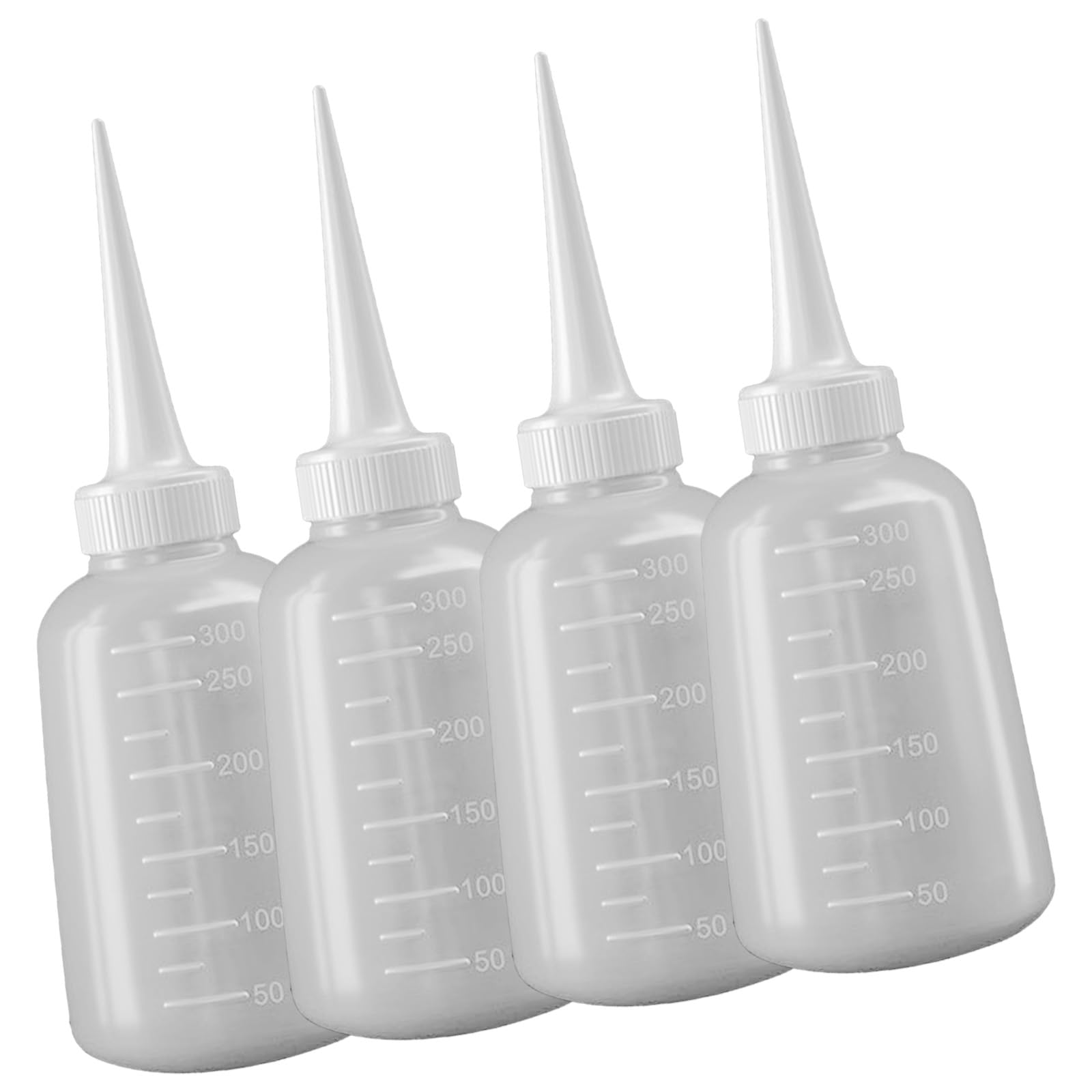 HENYGEN 4pcs Squeeze Bottles Nozzle Nozzle Bottle Extrusion Bottle for Glues Oil and Wash Applications in Projects
