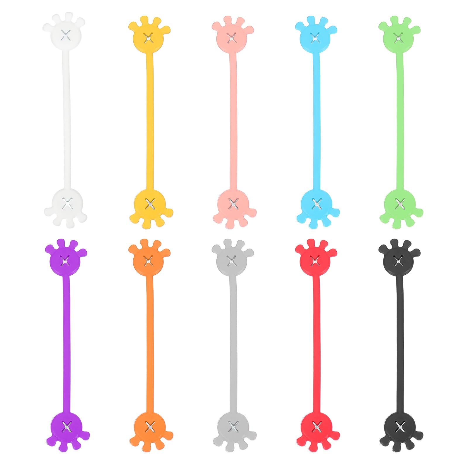 PATIKIL 10 PCS Magnetic Cable Ties