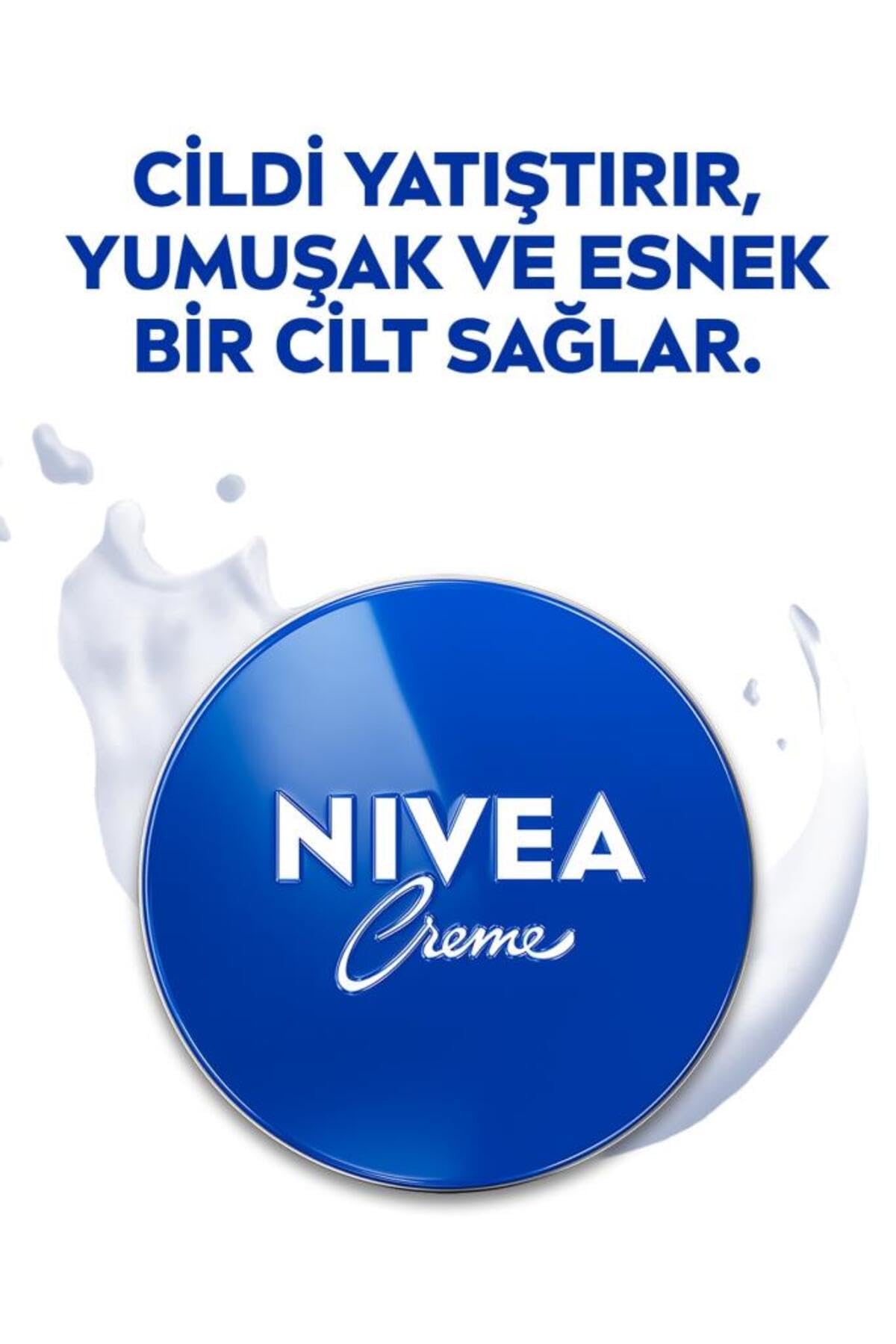 NIVEA Creme 75ml, Yoğun Nemlendirici, Bakım Yapan Koruma, Eucerit, Yumuşak Cilt, El Yüz Vücut, X2 Adet