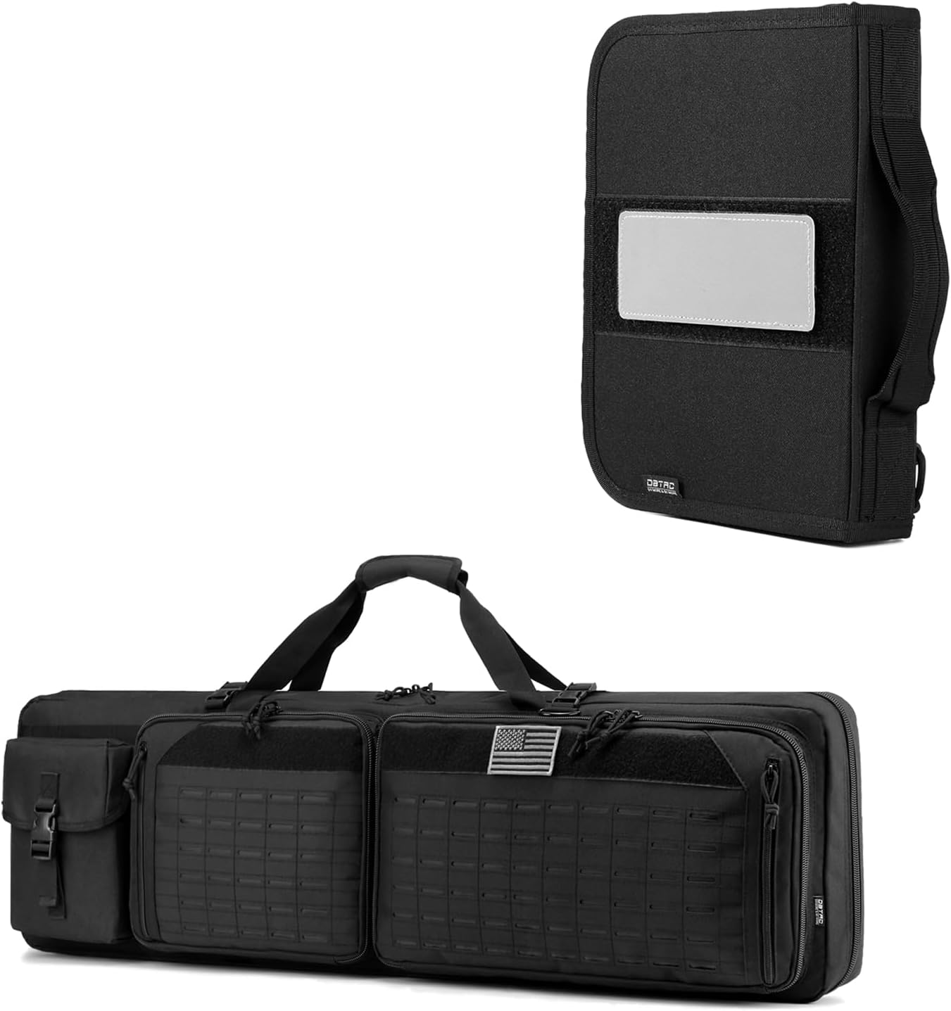 DBTAC Tactical Double Rifle Bag 36" + Siffen Pistol Case (Black)