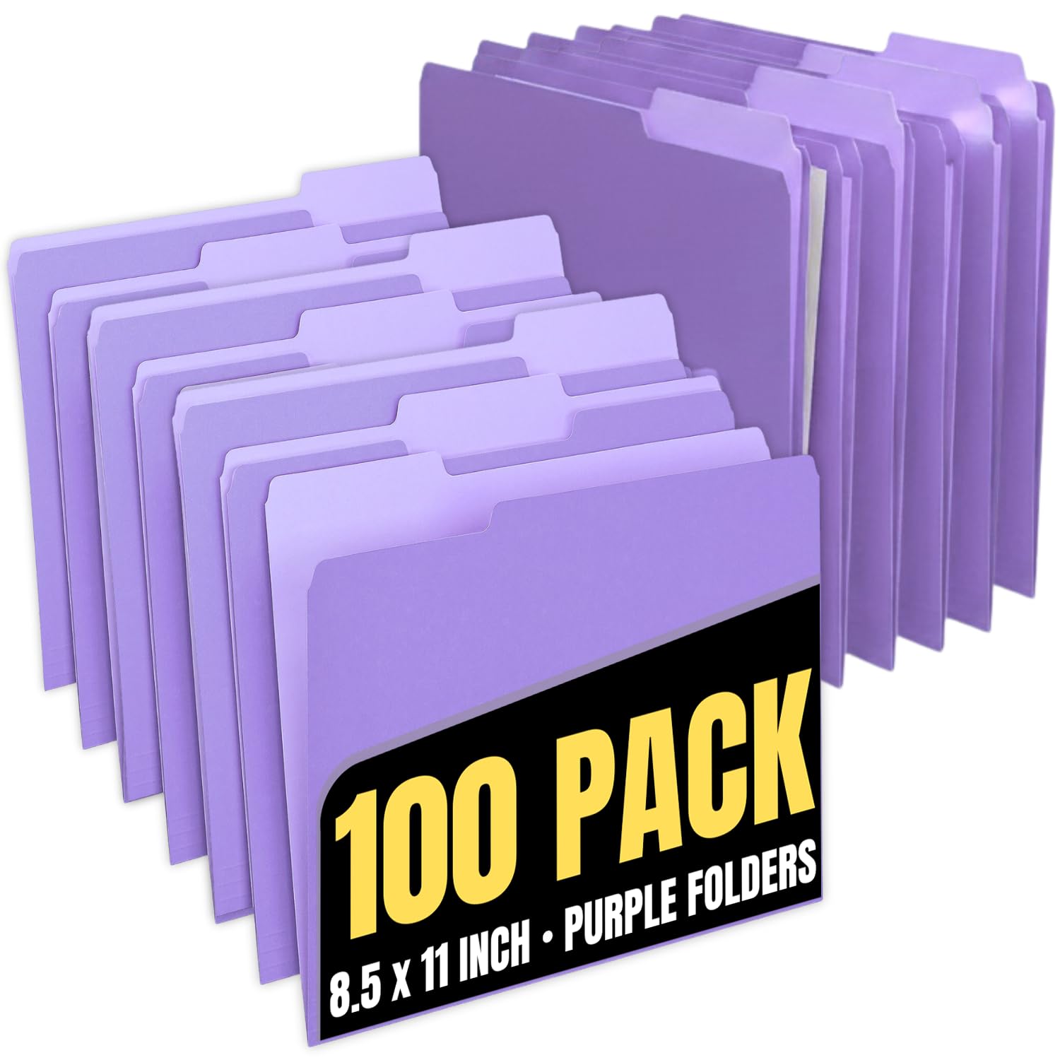 Pastas Arquivo 1InTheOffice - 24 Unidades, Cores Sortidas, Tamanho Carta