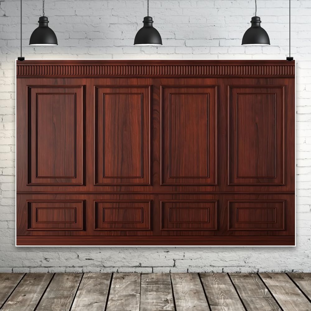 Amazon.com : Laeacco Vintage Brown Wooden Panel Wall Backdrop Wood
