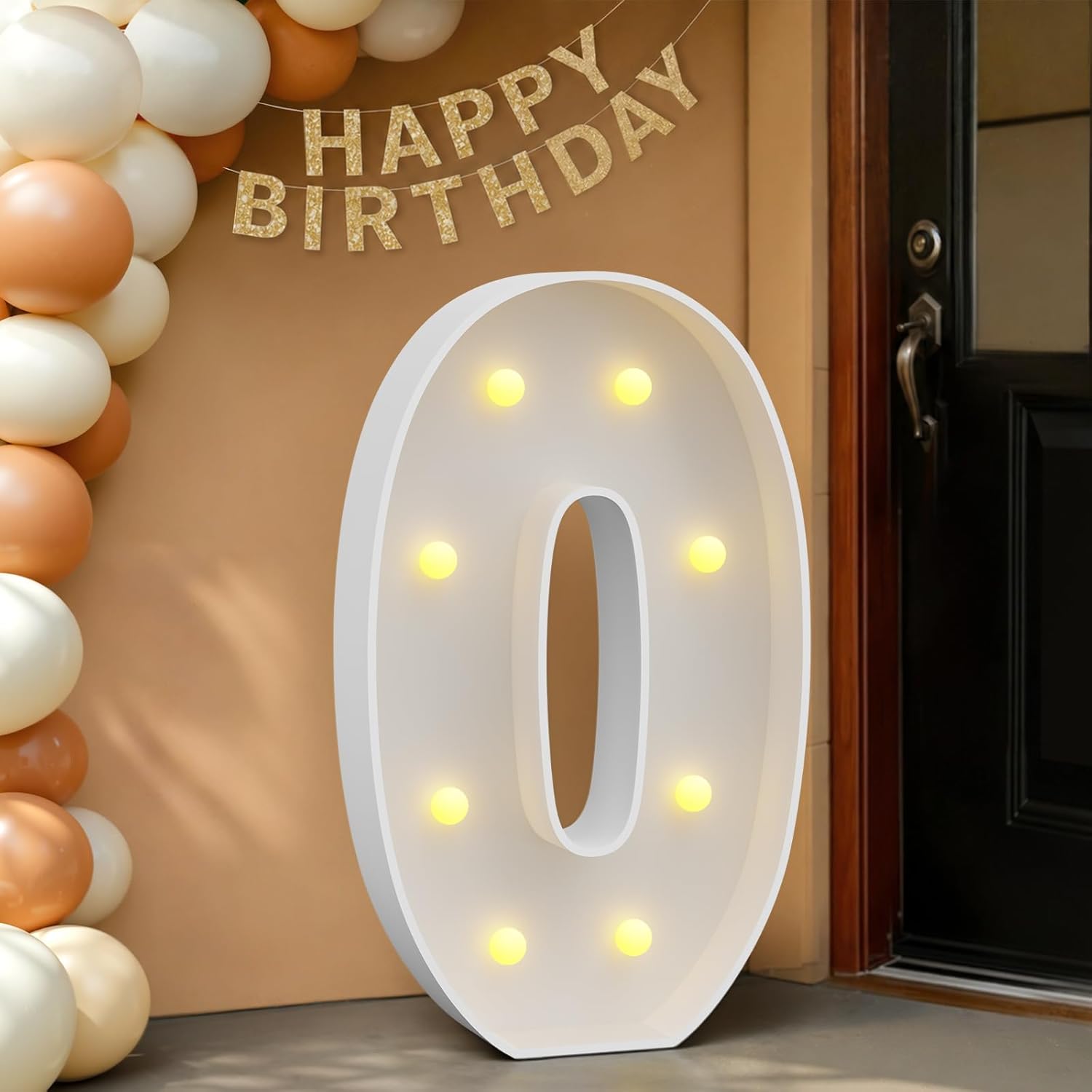 imprsv 3FT Marquee Letters, Mosaic Light Up Letters for Birthday Baby Shower Wedding Engagement Party Backdrop Decor, Large Marquee O for Party Decorations