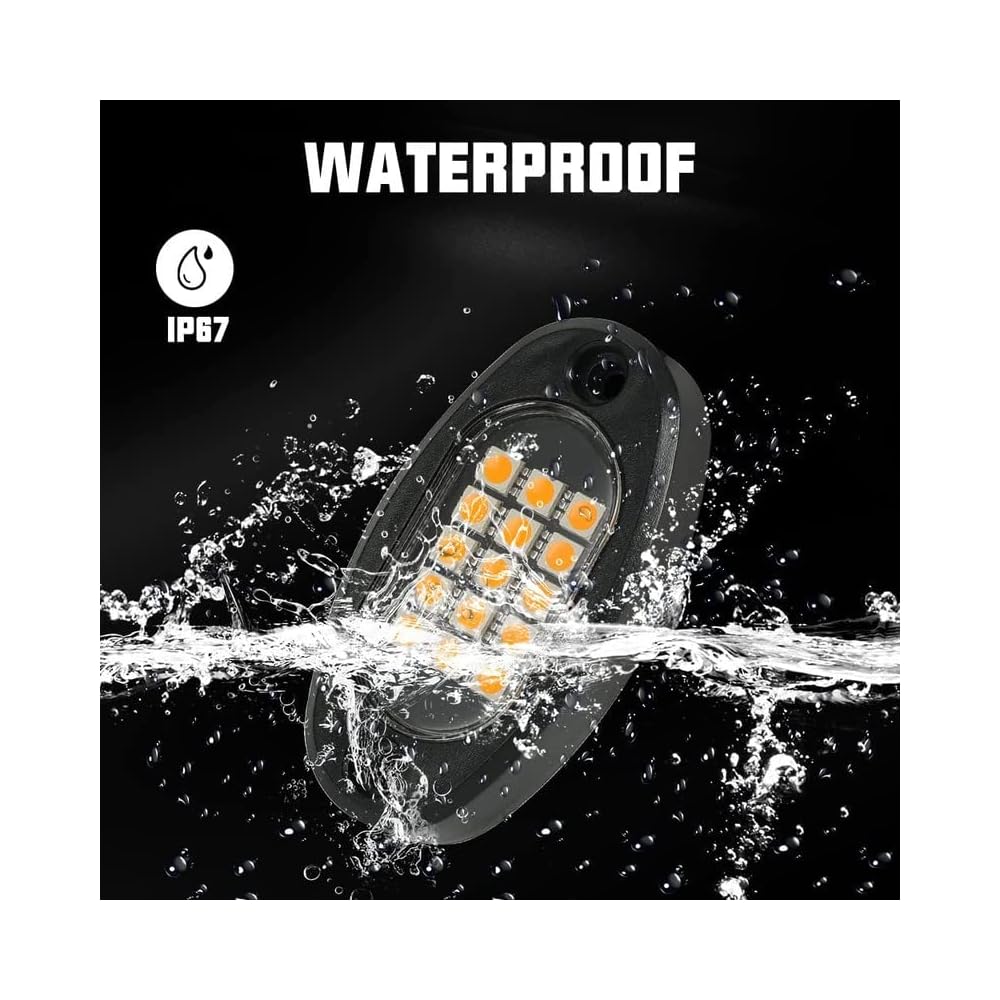 Winunite 8 Pods Quick Connect White Rock Lights, 4M Philippines | Ubuy