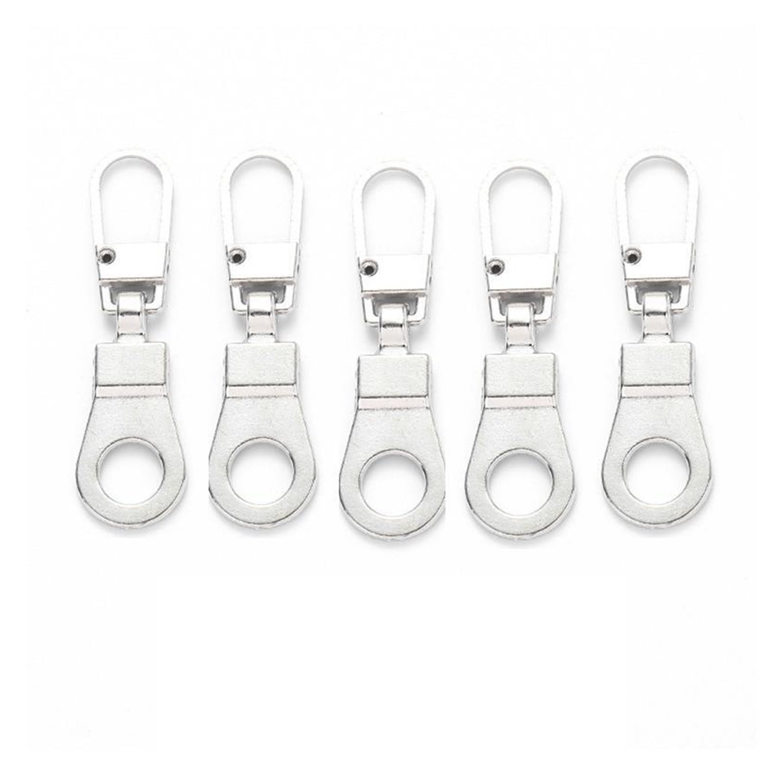 Pulls for Nylon Cewki zamki błyskawiczne metalowe 5 szt. Odpinany metalowy ściągacz do zamków błyskawicznych uniwersalny zestaw do natychmiastowej naprawy suwaków zamków błyskawicznych zestaw do napra