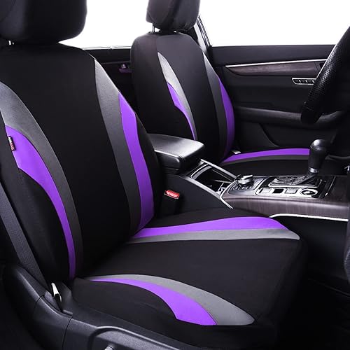 Miniatura 2 de CAR PASS Line Rider - Funda de asiento de automóvil de tela deportiva, ajuste universal, 100% transpirable, con esponja compuesta de 0.197 in en el