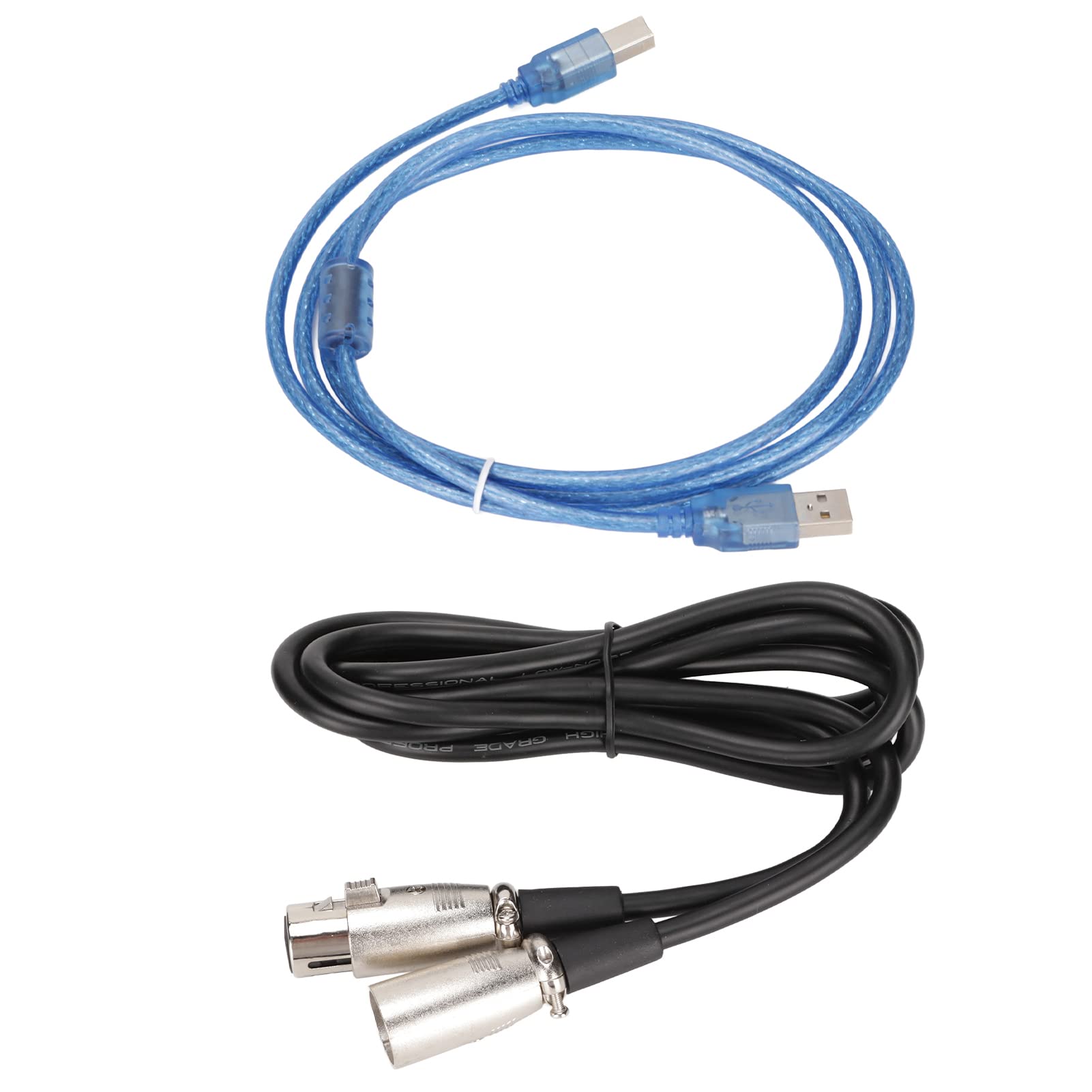 Bewinner Alimentation Fantôme 48 V, Alimentation Fantôme pour Microphone à Fonctionnement Facile, Alimentation Micro à Condensateur 1 Canal avec Câble XLR 3 Broches et Câble USB.