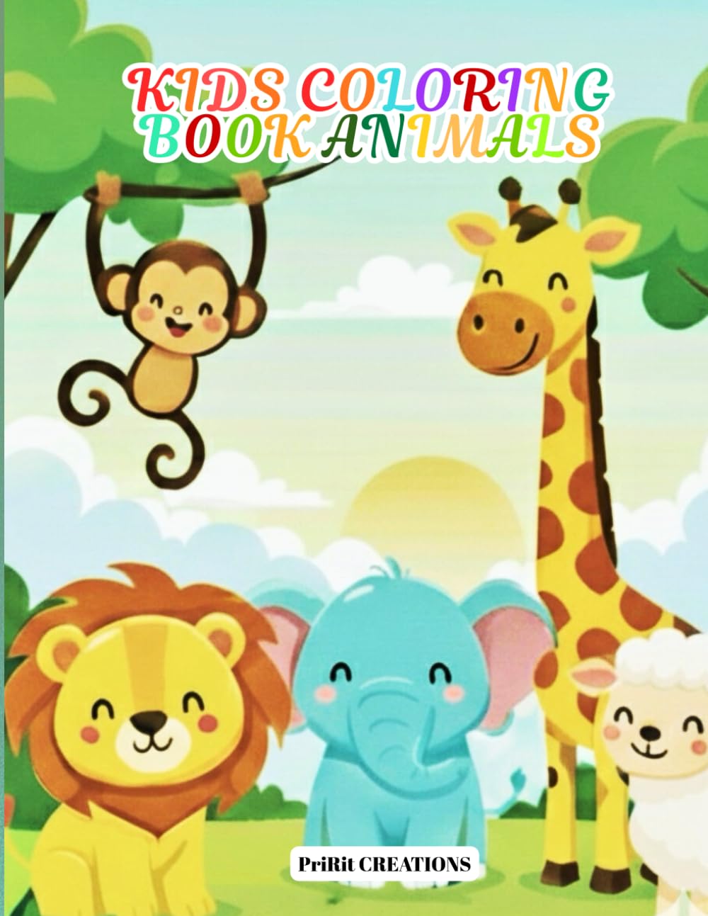 My First Animal Coloring Book: Simple Pictures for Preschoolers and Kindergarten Kids (Ages 3-6)
