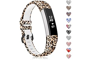 Motivational Silicone Band Compatible with Fitbit Alta and Alta HR, Personalized Colorful...