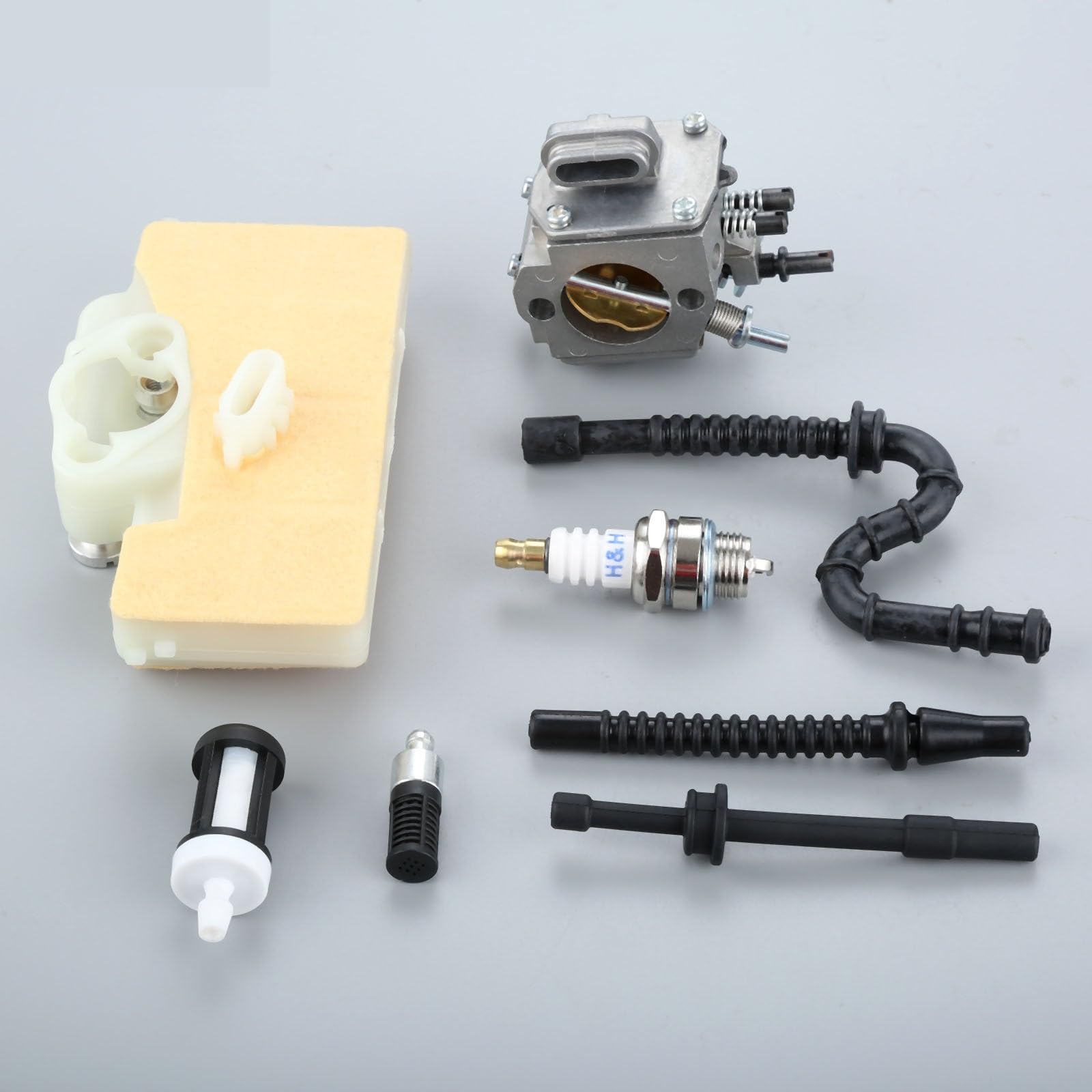 1 zestaw gaźnika z filtrem powietrza, przewodem paliwowym i świecą zapłonową do pił łańcuchowych STIHL MS290 MS310 MS390 029 039 narzędzi ogrodowych
