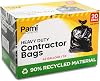 PAMI 20-Pack Heavy Duty 42 Gallon Black Construction Bags, Tear Resistant Contractor Trash Bags for Construction Sites, Yard Waste, Commercial Use