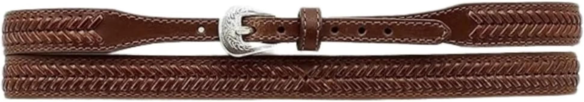 Men's Leather Laced Hat Band Brown One Size [Apparel]