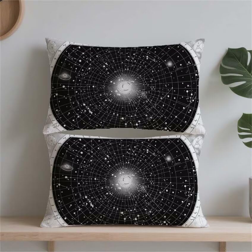 Pillow case constellation idée cadeau originale pour déco terrasse