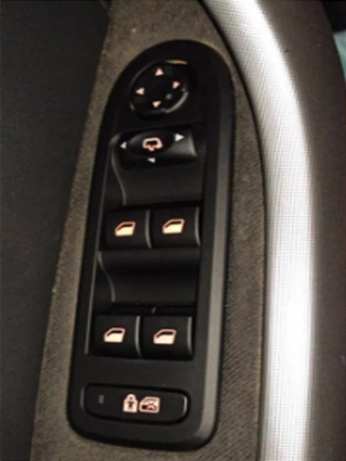 Przycisk sterujący podnośnikiem szyb Dla Peugeot 3008 5008 2009-2016 Przedni Lewy Główny Przełącznik Okna Samochodu 96650621ZD 96650620ZD(Electric Folding)