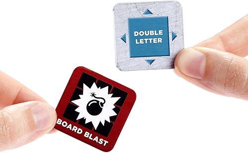 Miniatura 4 de Mattel Games HLM17 Scrabble Traps Danger (versión alemana), juego de mesa de crucigramas, juego familiar para adultos y niños a partir de 10 años