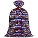 Hallmark 56" Large Plastic Gift Bag (Blue Happy Birthday) for Birthdays, Kids Parties and More