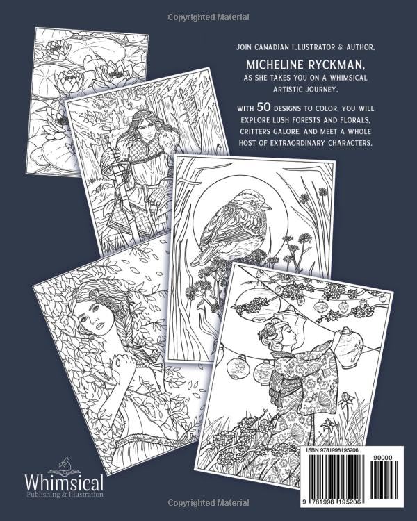 Fantasy & Nature: Coloring Book (Whimsical's World of Coloring) - Image 2